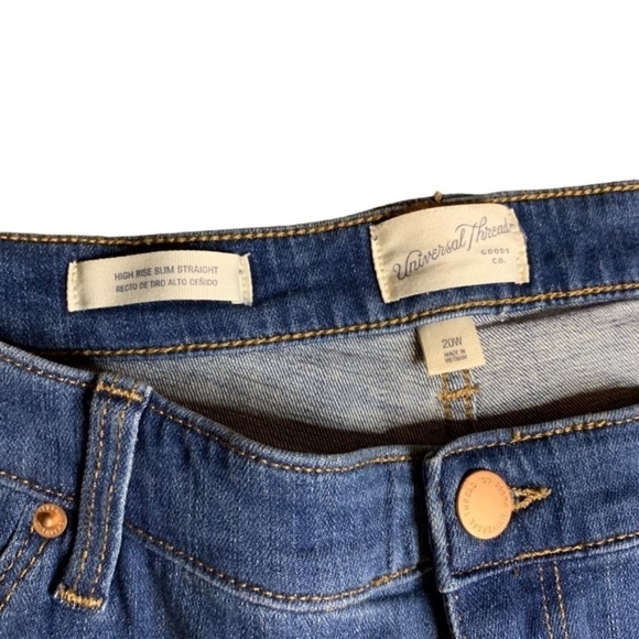 Universal Thread High Rise Straight Leg Jean - Picture 4 of 8